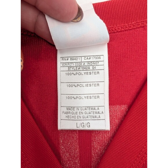 Dante Hall Kansas City Chiefs #82 Vintage Distressed Red NFL Jersey Size Large - Picture 3 of 13